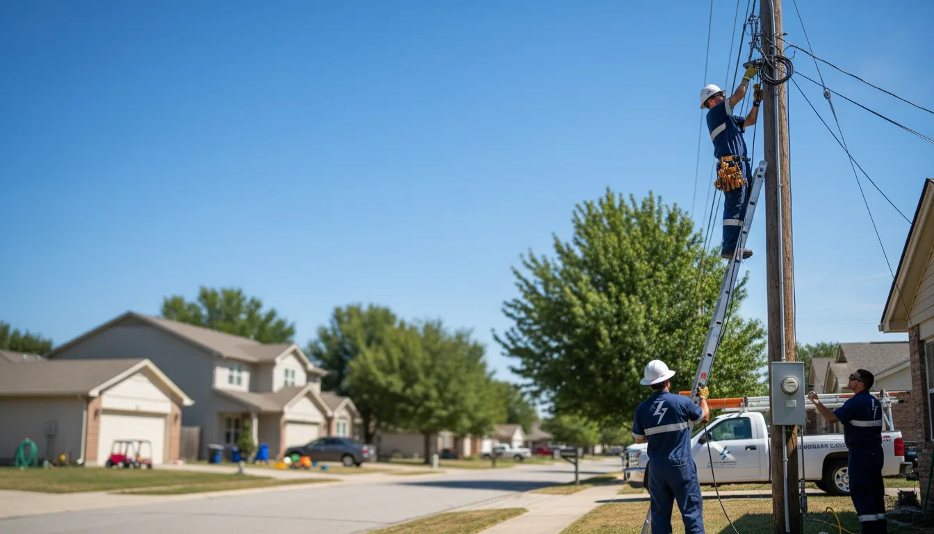 Residential electrician providing installation services in Lone Jack, MO